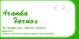 aranka harnos business card